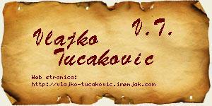 Vlajko Tucaković vizit kartica